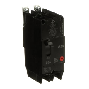 ABB TEY250 Circuit Breaker Two Pole, 50A, Bolt-On Mounting, Quick-Make/Break Mechanism, for Grounded 480Y/277 Vac Systems ABB TEY250 Circuit Breaker Two Pole, 50A, Bolt-On Mounting, Quick-Make/Break Mechanism, for Grounded 480Y/277 Vac Systems