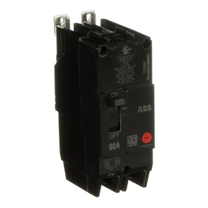 ABB TEY260 Two Pole Circuit Breaker - 60A, Quick-Make/Break Mechanism, Bolt-On Mounting for 480Y/277 Vac Systems ABB TEY260 Two Pole Circuit Breaker - 60A, Quick-Make/Break Mechanism, Bolt-On Mounting for 480Y/277 Vac Systems