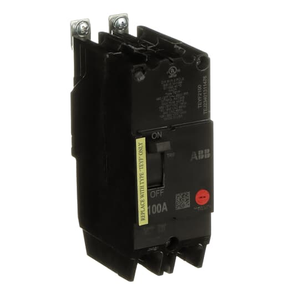 ABB TEYF2100 Teyf 2 Pole 100 Amp Circuit Breaker - Compact Design with Quick-Make/Break Mechanisms for Grounded 480Y/277 Vac Systems