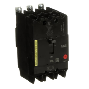 ABB TEYF350 Teyf 3 Pole 50 Amp Circuit Breaker for Grounded 480Y/277 Vac Systems - Compact Design with Quick-Make/Quick-Break Mechanisms and Versatile Bolt-On Mounting ABB TEYF350 Teyf 3 Pole 50 Amp Circuit Breaker for Grounded 480Y/277 Vac Systems - Compact Design with Quick-Make/Quick-Break Mechanisms and Versatile Bolt-On Mounting