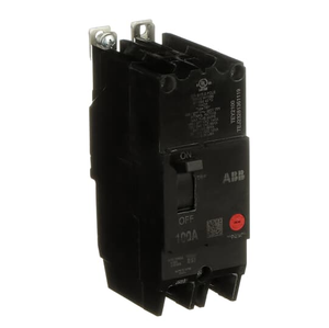 ABB TEY2100 2 Pole 100 Amp Circuit Breaker - Compact Bolt-On Design for Grounded 480Y/277 Vac Systems