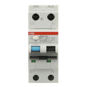 ABB DS201-C10A30UL Residual Current Breaker with Overcurrent Protection (RCBO)