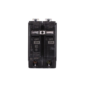ABB THQB2120LM 20A 10Ka 2-Pole Circuit Breaker for Residential and Commercial Use - Compact, Thermal-Magnetic Design with Quick-Make/Break Mechanism, Compatible with 120/240V Systems