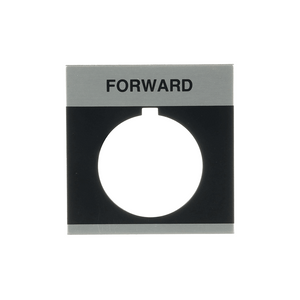 ABB CR104PXN1BP011 Industrial Nameplate - Forward Legend for Control Panels and Machinery ABB CR104PXN1BP011 Industrial Nameplate - Forward Legend for Control Panels and Machinery