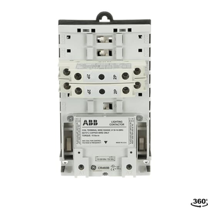 ABB CR463L04AJA Lighting Contactor-Open, 30A Capacity, 2-12 Poles, Electrically Held with Contact Position Indication and Easy Conversion NO/NC Power Poles ABB CR463L04AJA Lighting Contactor-Open, 30A Capacity, 2-12 Poles, Electrically Held with Contact Position Indication and Easy Conversion NO/NC Power Poles