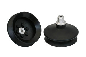 Schmalz FSGA-63-NBR-55-G1/4-AG Bellows suction cup (round) with optimal adaptation to uneven surfaces