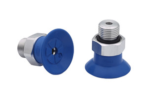 Schmalz SUF-15-HT1-60-G1/8-AG Flat suction cup (round) for process safe handling of smooth or slightly rough surfaces