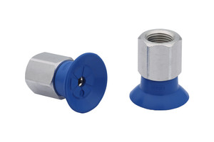 Schmalz SUF-20-HT1-60-G1/8-IG Flat suction cup (round) for process safe handling of smooth or slightly rough surfaces