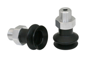 Schmalz FSGA-20-NBR-55-G1/8-AG Bellows suction cup (round) with optimal adaptation to uneven surfaces