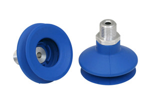 Schmalz FSGA-43-HT1-60-G1/4-AG Bellows suction cup (round) with optimal adaptation to uneven surfaces