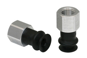 Schmalz FSGA-14-NBR-55-G1/8-IG Bellows suction cup (round) with optimal adaptation to uneven surfaces