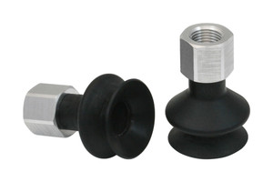 Schmalz FSGA-25-NBR-55-G1/8-IG Bellows suction cup (round) with optimal adaptation to uneven surfaces