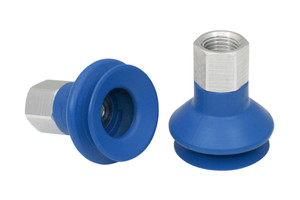 Schmalz FSGA-33-HT1-60-G1/4-IG Bellows suction cup (round) with optimal adaptation to uneven surfaces