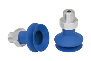 Schmalz FSGA-22-HT1-60-G1/8-AG Bellows suction cup (round) with optimal adaptation to uneven surfaces