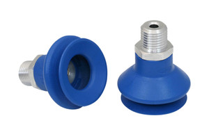 Schmalz FSGA-33-HT1-60-G1/4-AG Bellows suction cup (round) with optimal adaptation to uneven surfaces