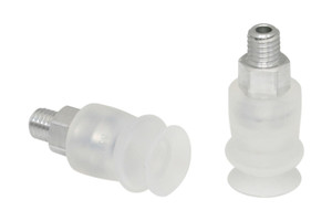 Schmalz FSGA-11-SI-55-M5-AG Bellows suction cup (round) with optimal adaptation to uneven surfaces