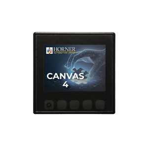 Horner Automation HE-CV-035C-02-22 Canvas 4 Controller 3.5, 12 DC In, 6 Relay Out, 4 Analog In, (mA/V) With Display Heater