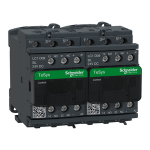 Schneider Electric LC2D09BLV TeSys Deca reversing contactor - 3P(3 NO) - AC-3 - <= 440 V 9 A - 24 V low consumption DC coil Schneider Electric LC2D09BLV TeSys Deca reversing contactor - 3P(3 NO) - AC-3 - <= 440 V 9 A - 24 V low consumption DC coil