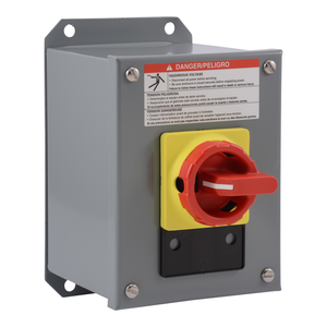 Schneider Electric 9421V1A30 Manual Motor Switch, TeSys Vario, rotary handle, 20A, 3 pole, 10HP at 480V, metallic enclosure, UL Type 12 Schneider Electric 9421V1A30 Manual Motor Switch, TeSys Vario, rotary handle, 20A, 3 pole, 10HP at 480V, metallic enclosure, UL Type 12