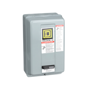 Schneider Electric 8536SCG3V03 NEMA motor starter, Type S, nonreversing, Size 1, 27A, 10HP at 460VAC, 5kA SCCR, 3 phase, 3 pole, melting alloy, 240VAC coil, NEMA 1 Schneider Electric 8536SCG3V03 NEMA motor starter, Type S, nonreversing, Size 1, 27A, 10HP at 460VAC, 5kA SCCR, 3 phase, 3 pole, melting alloy, 240VAC coil, NEMA 1