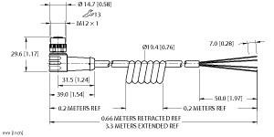 Turck LT47E-R16-3LI0-EX-B1140 EZ-Track Linear Displacement Transducer