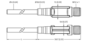 Turck TTM050C-206A-CF-LI6-H1140-L150-50/50øC