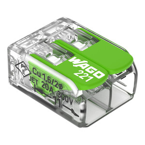 WAGO 221-422 Green Range LEVER-NUTS Splicing Connector WAGO 221-422 Green Range LEVER-NUTS Splicing Connector