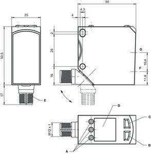 Leuze Color sensor CRT648-150/LT-M12