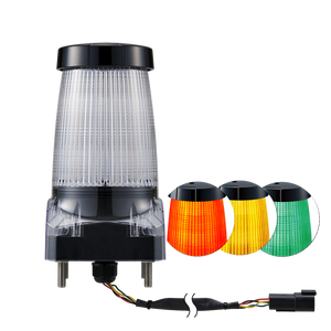 Patlite GL10-M1NC1-T Rugged, IP69K, Outdoor Rated, 100mm 3-Color Flashing Beacon with CAN Connection