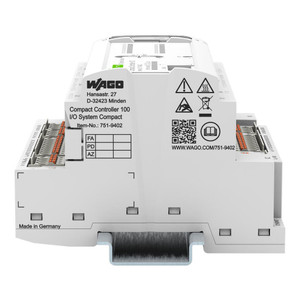 WAGO 751-9402 Compact Controller 100 PLC – Linux-Based Compact PLC with 8DI 8DIO 2AI 2AIO 2NI/PT, 2x RS485 & Dual Ethernet