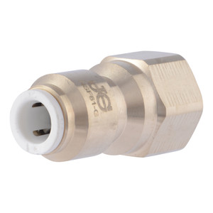 John Guest MI4508F4SLF-US Brass Flare Female Connector 1/4 x 1/4 FFL, Lead Free, Pack of 10