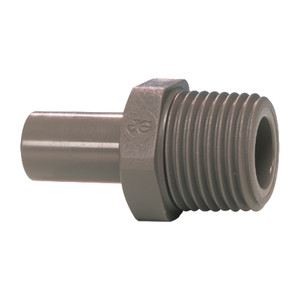 John Guest PM050823S-US Gray Acetal Stem Adapter 5/16 x 3/8 NPTF, Pack of 10
