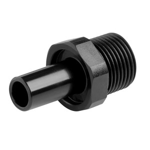 John Guest PM051002E-US Black Acetal Stem Adapter 10mm x 1/4" BSPT, Pack of 10