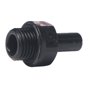 John Guest PM051814E-US Black Acetal Stem Adapter 18mm x 1/2 BSPP, Pack of 10
