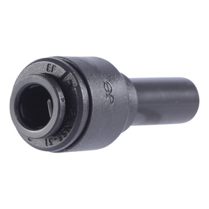 John Guest PM060605E-US Black Acetal Reducer 6mm Stem OD - 5mm Tube OD, Pack of 10