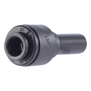 John Guest PM061512E-US Black Acetal Reducer 15mm Stem OD - 12mm Tube OD, Pack of 10
