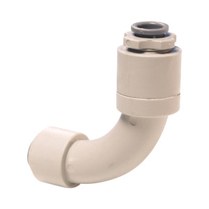 John Guest SI421012S-US Superseal Flow Bend Elbow 5/16 - 3/8, Pack of 10