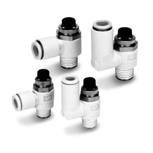 SMC AS2311FM-02-08S AS-FM Series Speed Controller For Low Speed Operation With One-touch Fitting Universal Type Resin Body