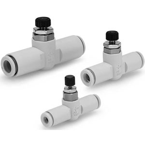 SMC 10-AS1001FM-04 10-AS-FM Series Clean Series Speed Controller For Low-speed Operation With One-touch Fittings (Inline Type)