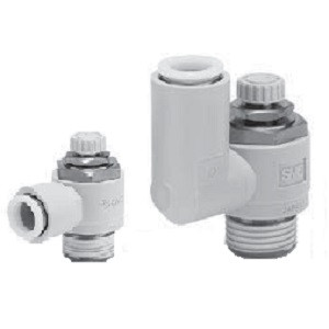 SMC 10-AS2211FG-01-06 10-AS-FG Series Clean Series Stainless Steel Speed Controller With One-touch Fittings (Elbow/Universal Type)