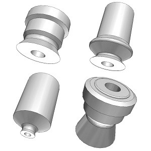 SMC ZP08UN-X11 Vacuum Pad Pad Direct Mounting For ZCUK Series