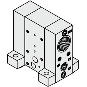 SMC ZZR105-B Manifold Base For ZR Series