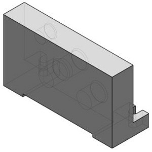 SMC AXT625-2A-10 Replacement Parts End Plate Assembly