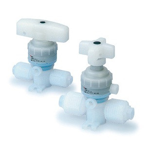 SMC LVQH20-S07-1 LVQH Series High Purity Chemical Valve Non-Metallic Exterior, Manually Operated Insert Bushing, Integral Fitting Type Hyper Fitting