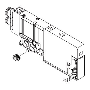 SMC SSQ1000-B-R EXH Block Plate