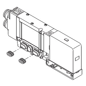 SMC SSQ2000-B-R EXH Block Plate