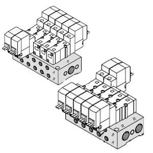 SMC SS5YJ3-S41-04-C4 SYJ3000 Series 5Port Solenoid Valve Base Mounted Manifold Type 41 SMC SS5YJ3-S41-04-C4 SYJ3000 Series 5Port Solenoid Valve Base Mounted Manifold Type 41
