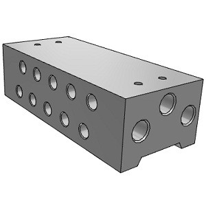 SMC SS5YJ7-41-02-01T SYJ7000 Series 5Port Solenoid Valve Base Mounted Manifold Type 41