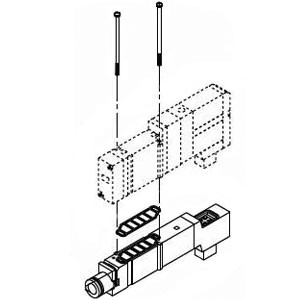 SMC SV4000-39-1A Manifold Options Individual EXH Spacer Assembly For SV2000/3000/4000 Series