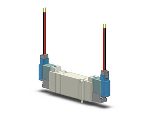 SMC SY5240-3MZ Valve, Dbl Sol, Base Mt (Ac)